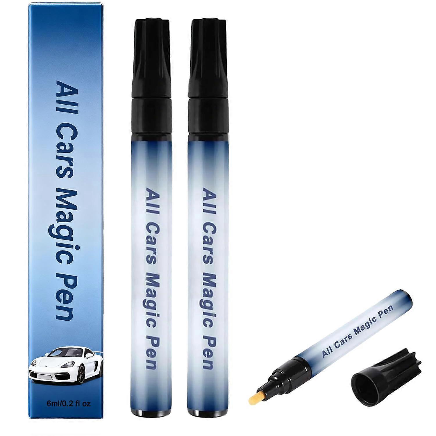 Car Scratch Remover and Paint  Pen, Waterproof Touch Up Tool for Quick Universal Chip Fix, 2pcs