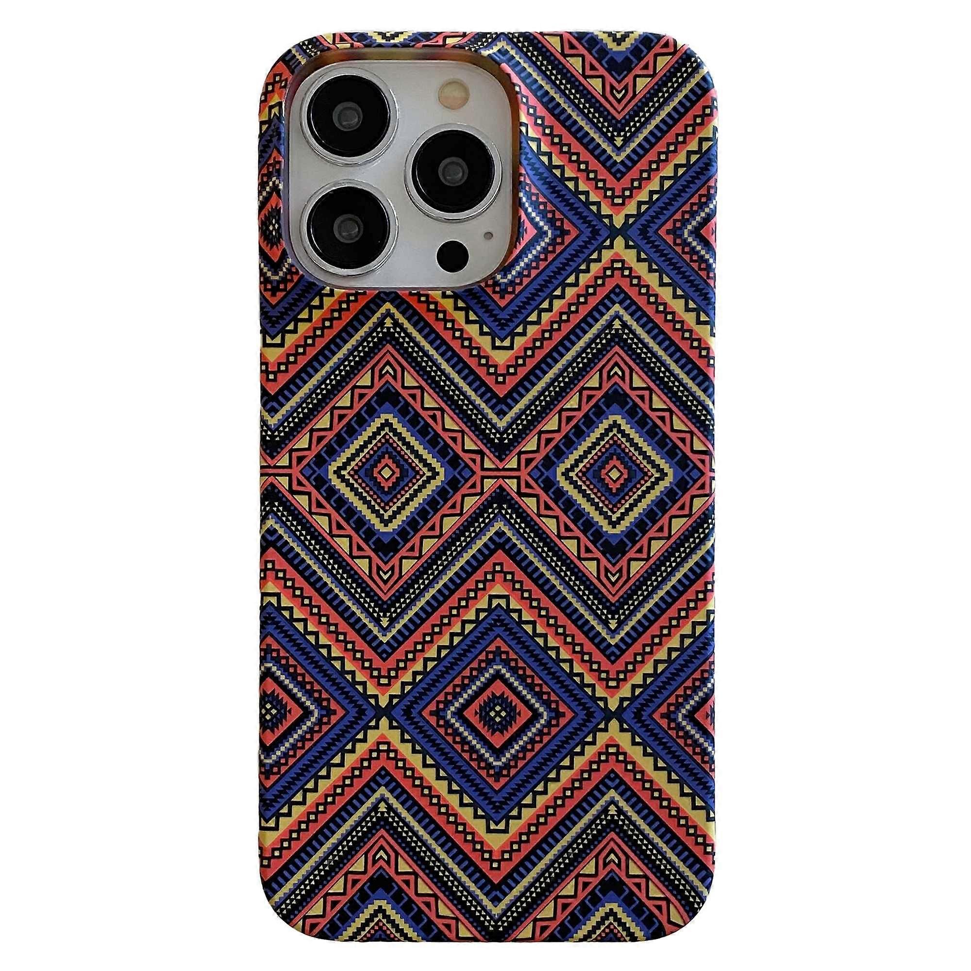 For iPhone 13 Pro Max Case Stylish Pattern Luminous Anti-drop PC Phone Cover