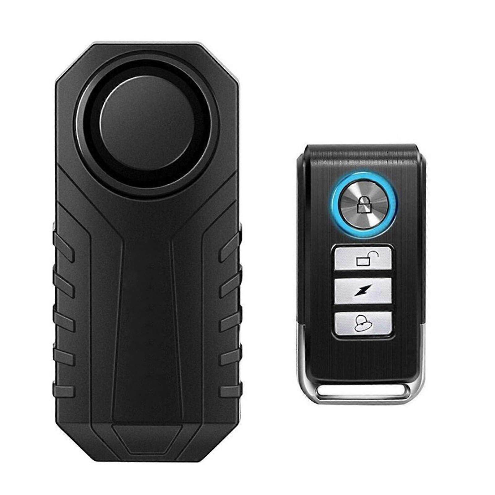 Bike Alarm Wireless 113dB Waterproof IP55 AntiTheft with Remote for Bicycle and Motorcycle