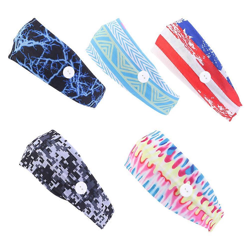 Running Headband Cotton Head Wrap for Sweat Absorb 10Pcs Assorted Color