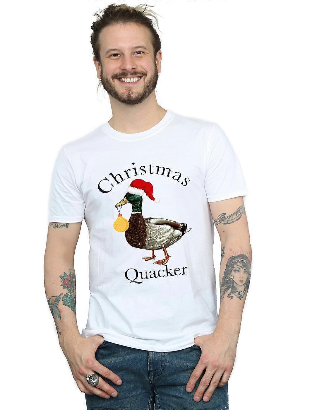 크리스마스 남성용 꽥꽥이 오리 티셔츠