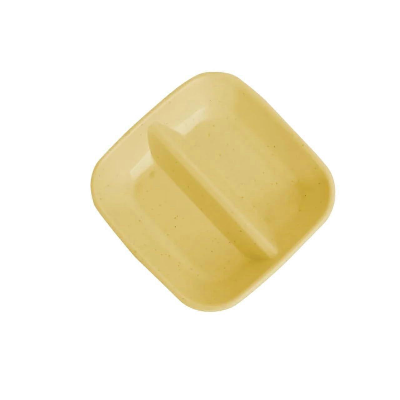 Ceramic Dip Bowls Set 4pcs Elegant Modern Sauce Dishes  Portion for Kitchen Yellow