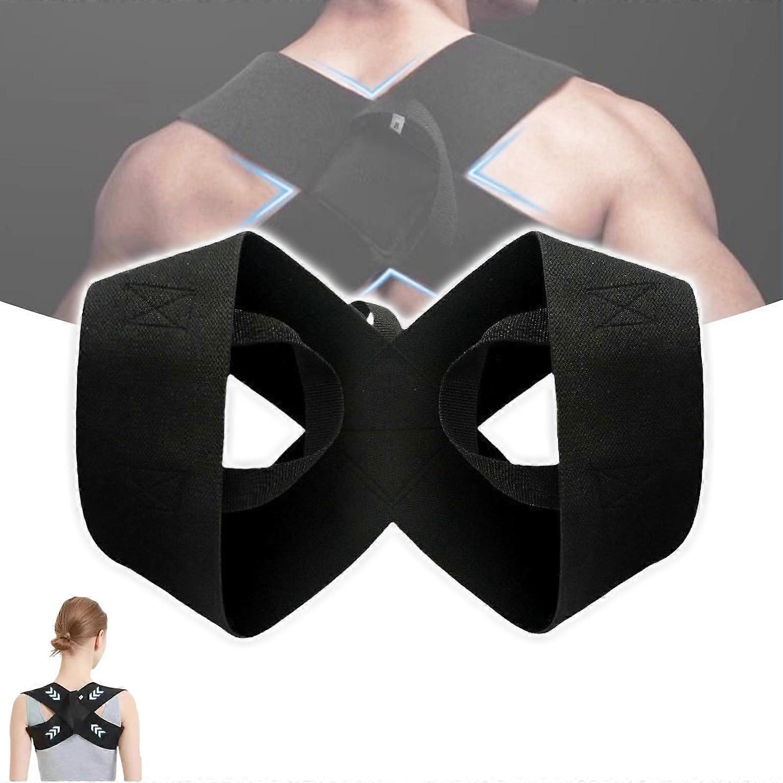 Shoulder Posture Corrector with Open Shoulder Assist Straps for Bench Press, Breathable Back Support XL