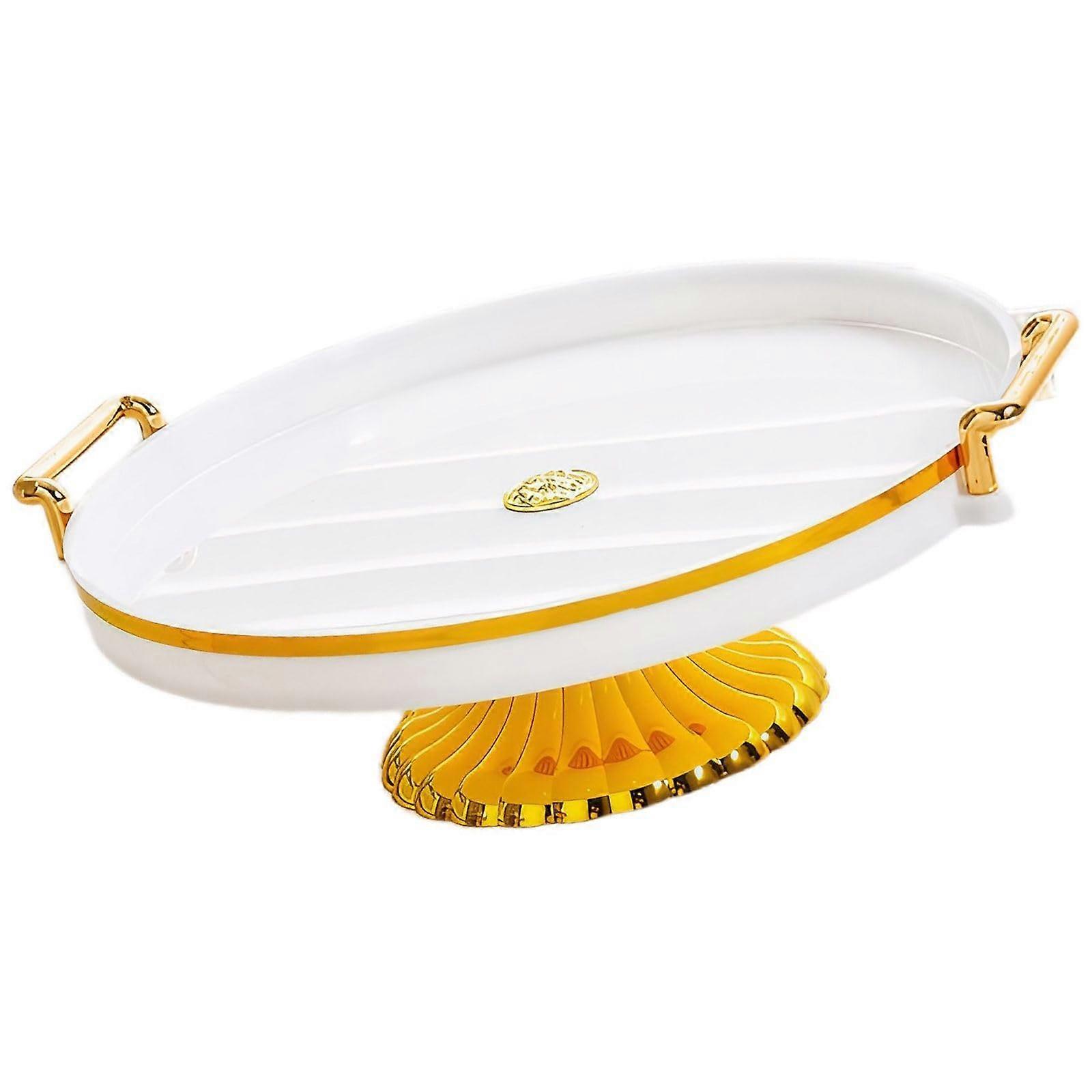 White Cake Stand with Lid for Elegant Dessert Display and Buffet Party Serving