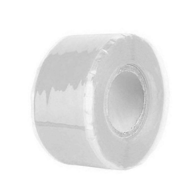White Self Fusing Silicone  Tape 150cm x 2.5cm Waterproof  Temp UV Resistant