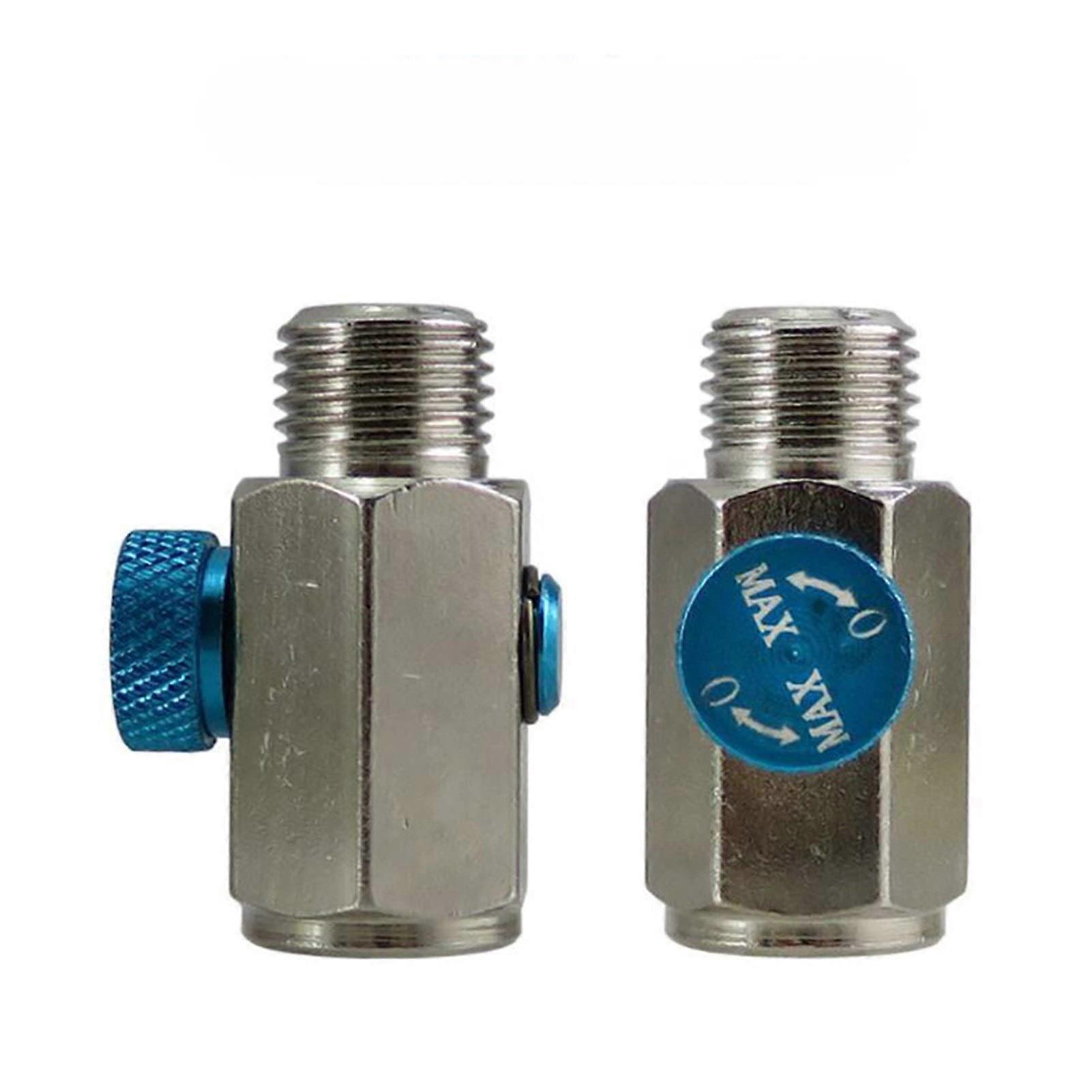 5pcs 1/4 Thread Mini Air Pressure Regulator with Dust Filter, Alloy Pneumatic Flow Control Valve