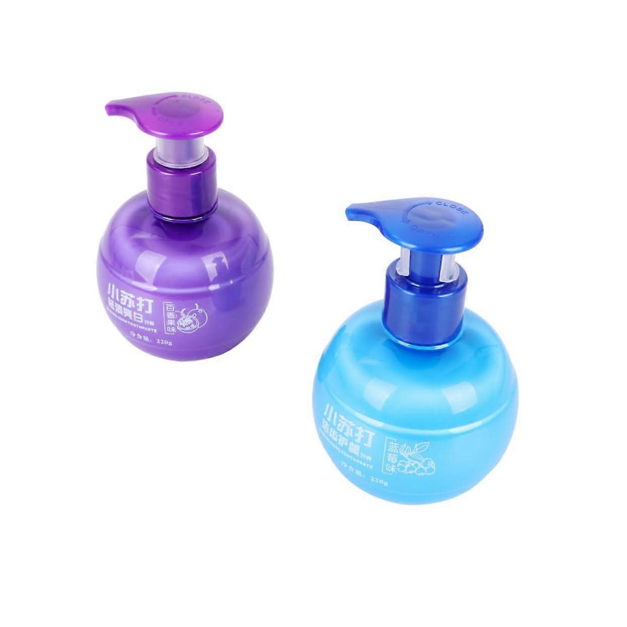 Baking Soda Whitening Toothpaste Blueberry Flavor for Sensitive Teeth Deep Stain Removal 2 Pack