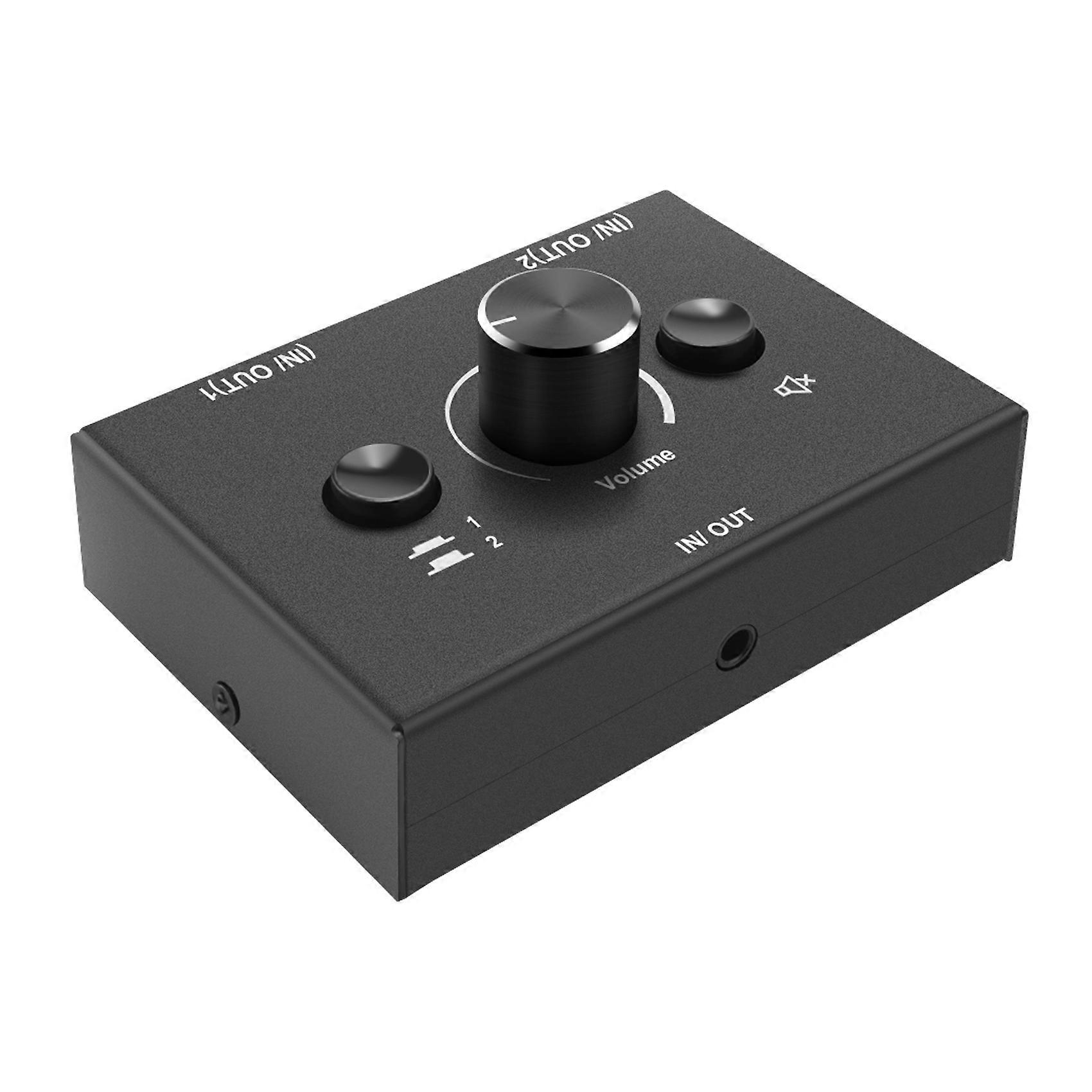 3.5mm Audio Switcher,2 Input 1 Output/1 Input 2 Output Audio Splitter