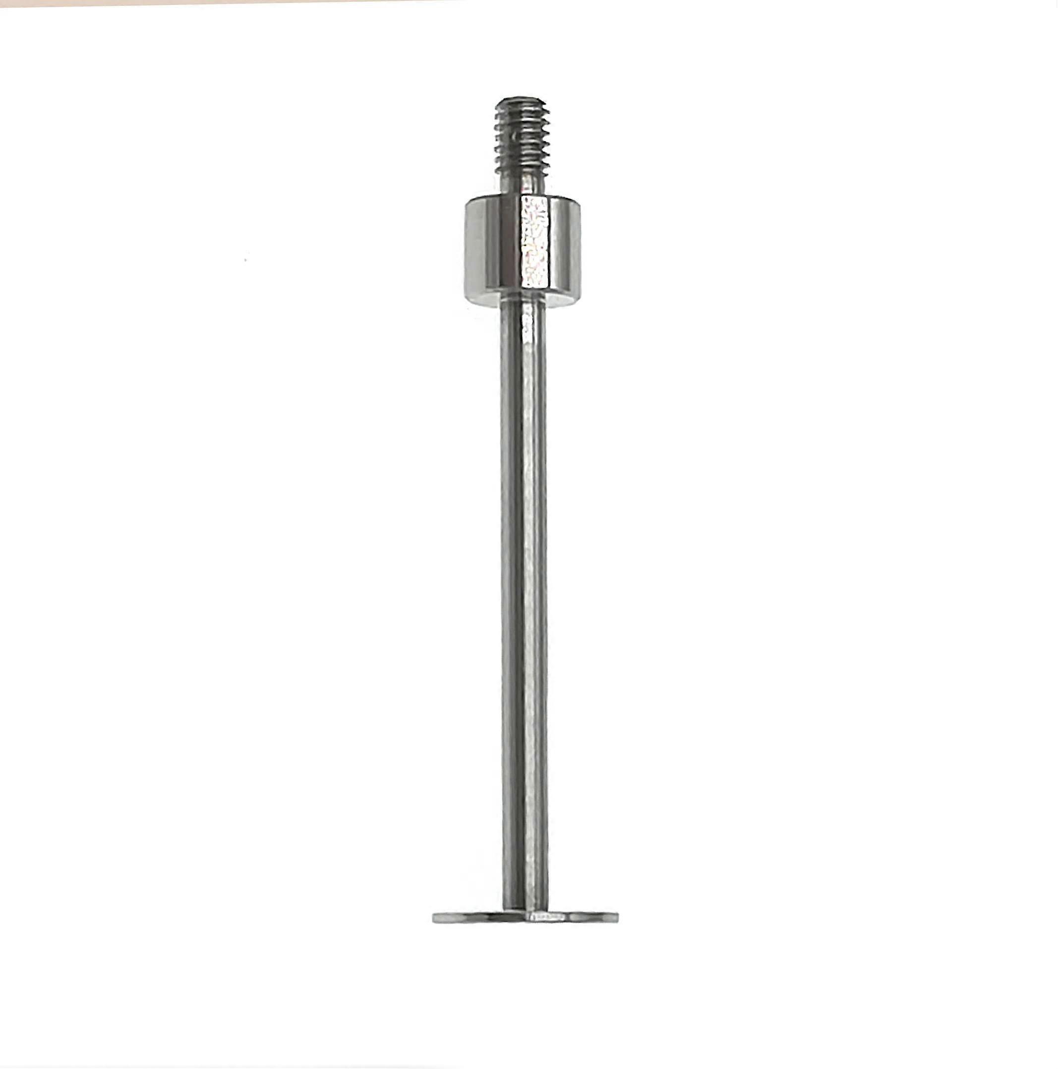 Dial Indicator Contact Point Flat Tip 0.4mm Thick 8mm Dia M2.5 Thread for Depth Gauge 30mm