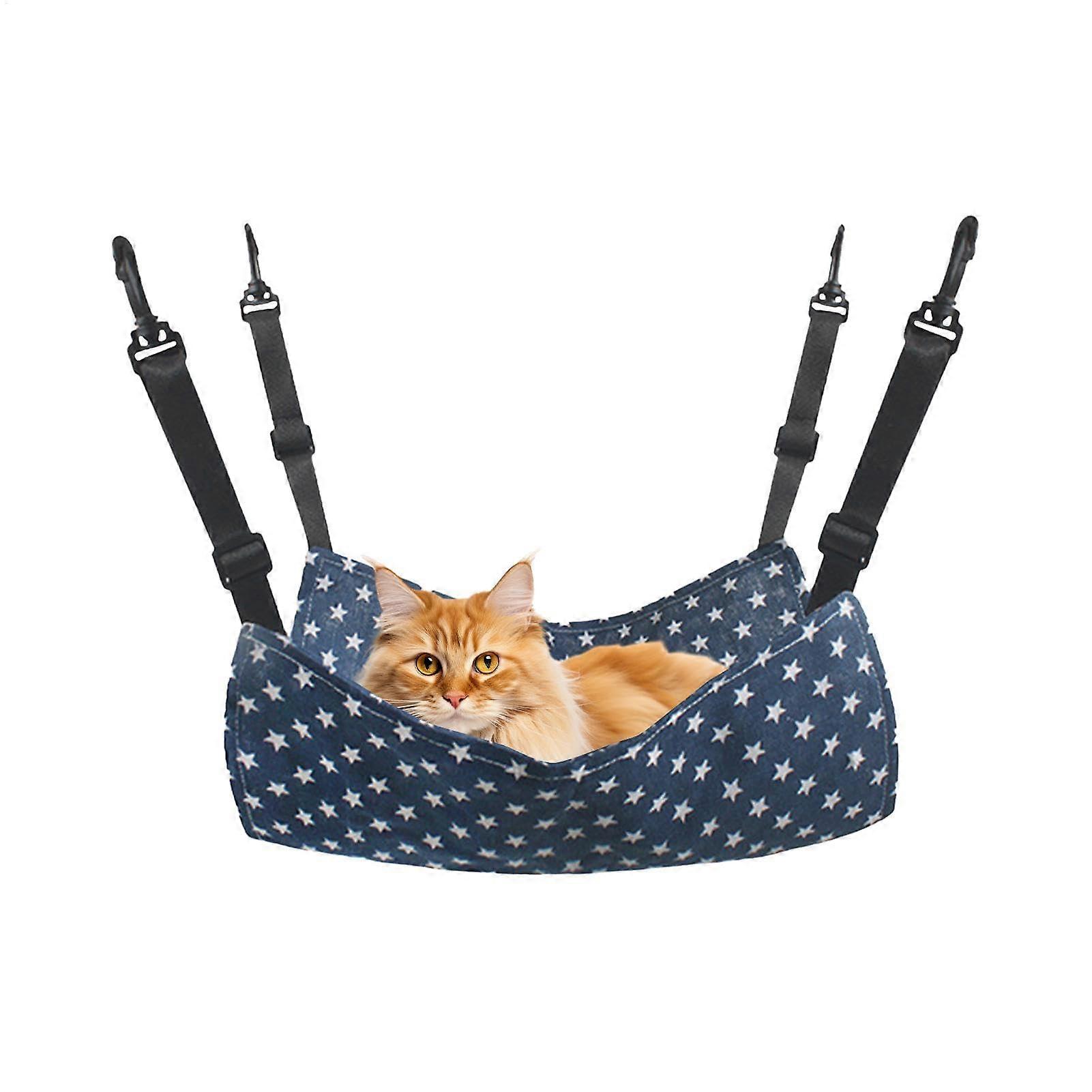 Adjustable Cat Hammock with DoubleSided Reversible Design for Crates Chairs Cats and Small Pets