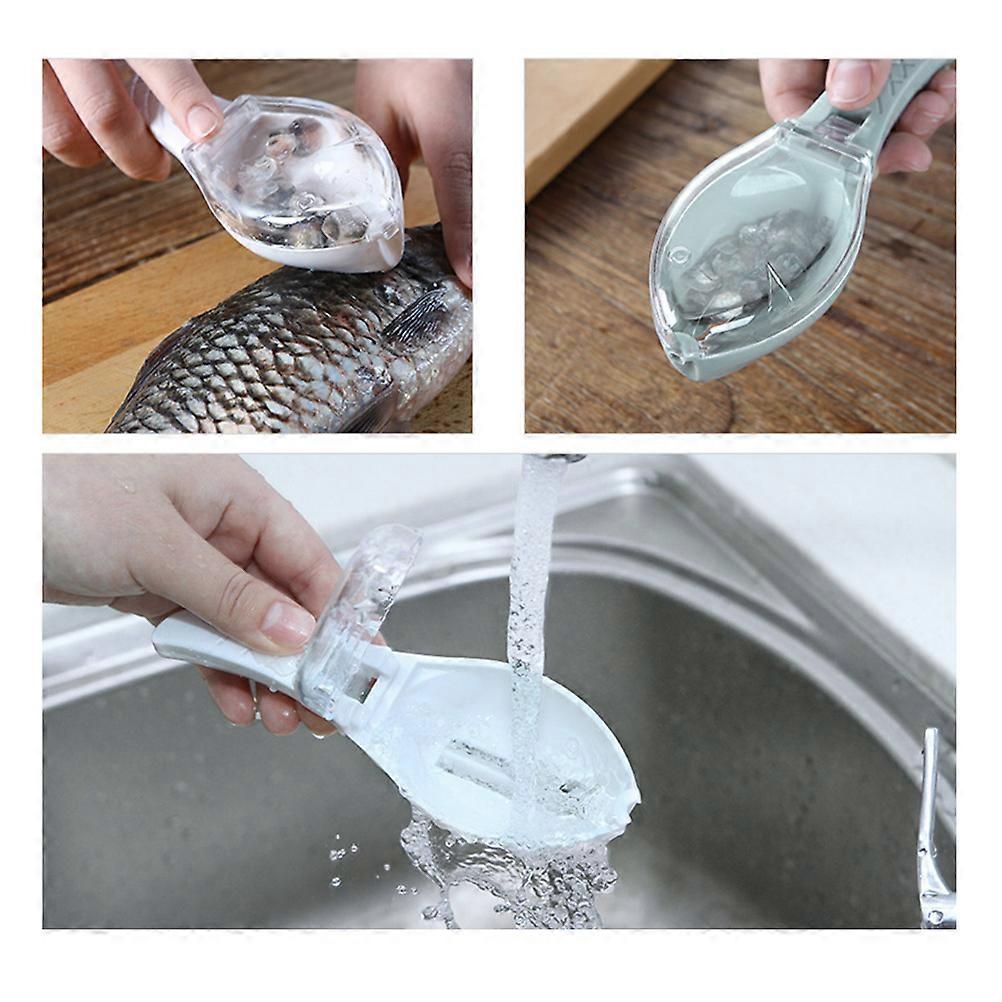Scraping Fish Scale Tool Blue Kitchen Tool Easy to Clean 16.00X5.50X4.20CM 1Pack