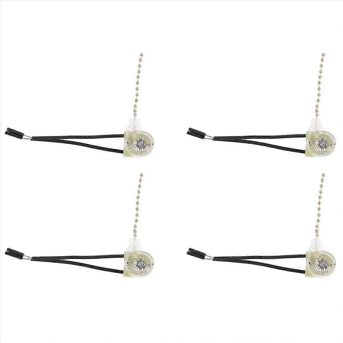 Lighting Ceiling Fan Light Switch w Pull Chain 3A 250VAC 6A 125VAC