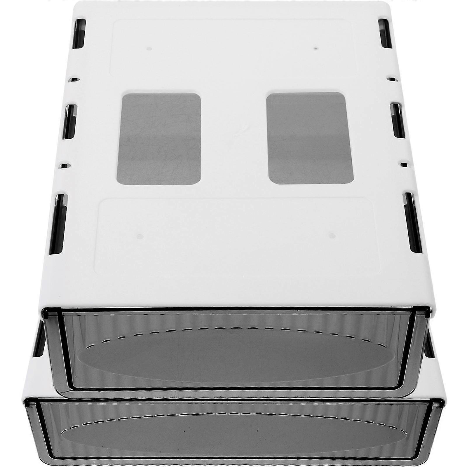 Home Under Desk Storage Organizer Box for Storage Use 4Pcs Plastic