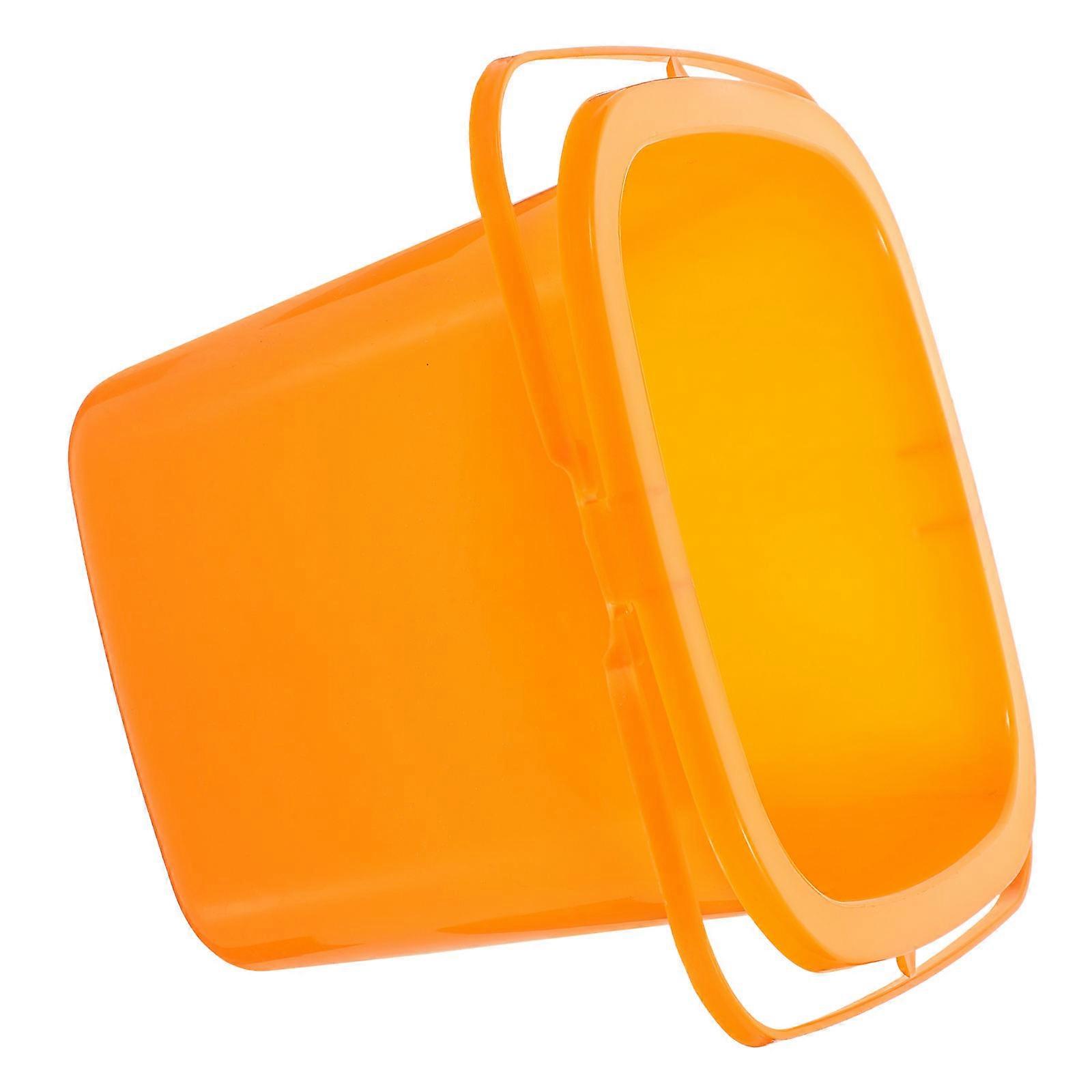 Small Bucket Paint Storage Bucket for Storage 4Pcs Plastic Orange Paint Pails