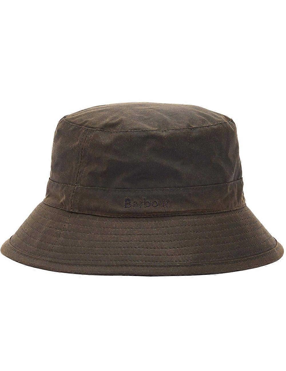 Men's Barbour Waxed Bucket Hat - Olive