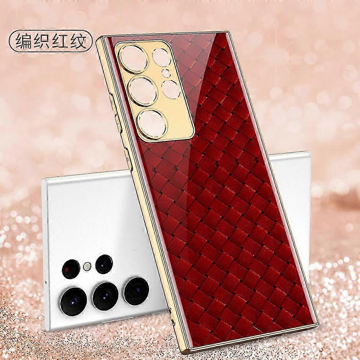 Samsung S23 Ultra & Plus Soft Edge Electroplating Glass Case