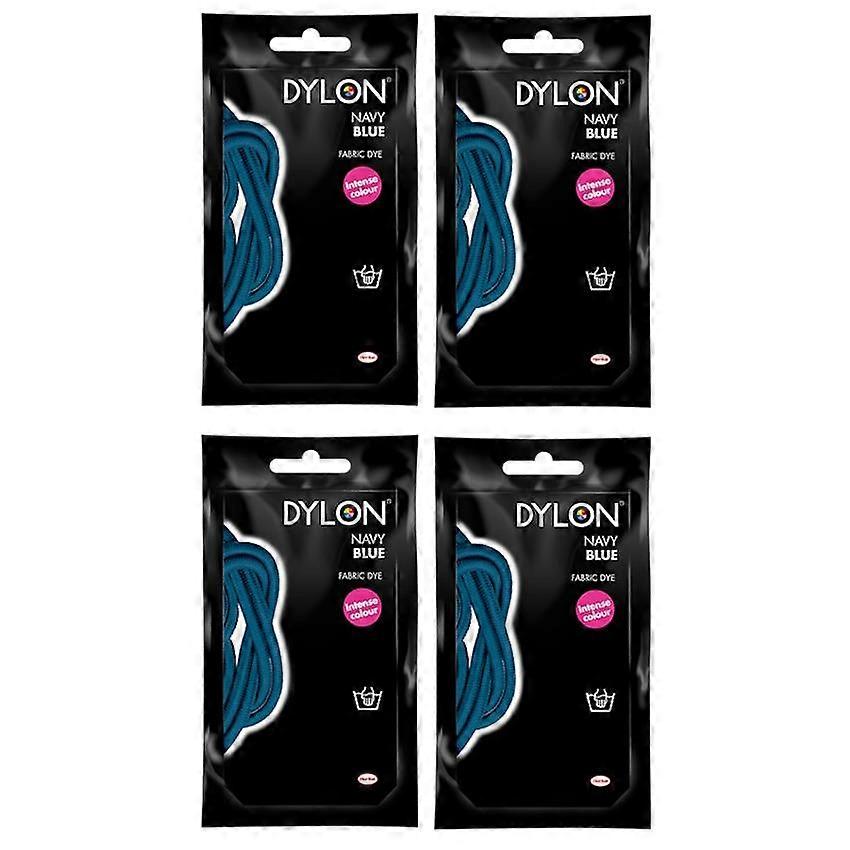 Dylon Textilfarbstoffbeutel 50g Marineblau 08 (4er-Pack)