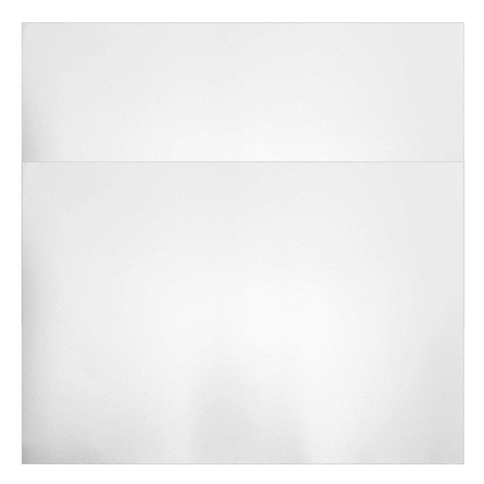 Placa de aluminio plateada para manualidades, 10 piezas, rectangular.