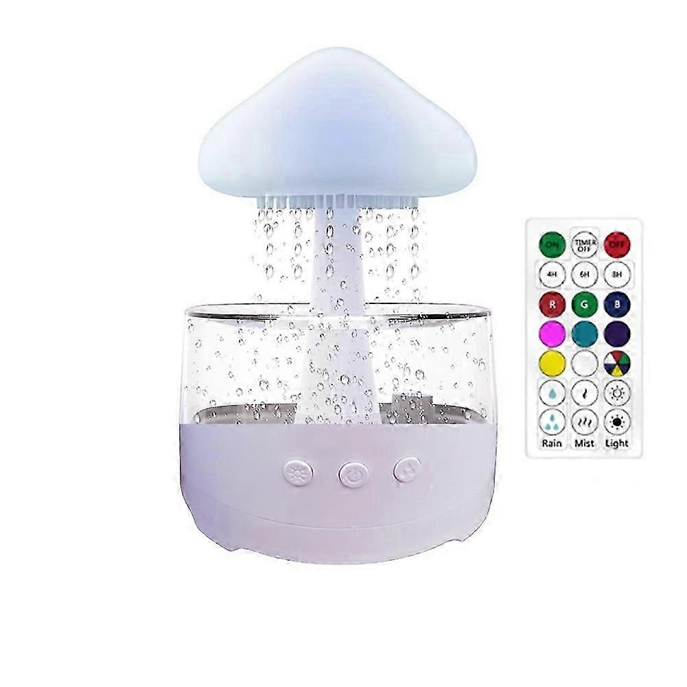 Rain Cloud Humidifier, Mushroom Humidifier, Cloud Humidifier with Adjustable LED Lights, Rain Cloud Diffuser, Remote KIT