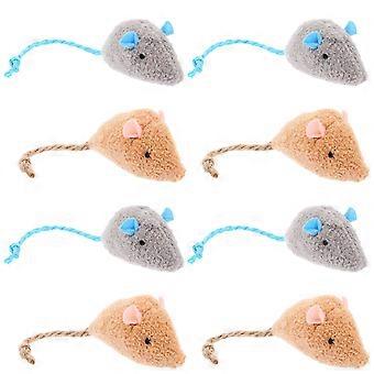 Peluche réaliste pour chat, souris à mâcher et à jouer, lot de 16 pièces pour une utilisation en intérieur