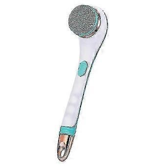 Cepillo corporal eléctrico para ducha: exfoliante de silicona suave, recargable por USB con 2 velocidades.