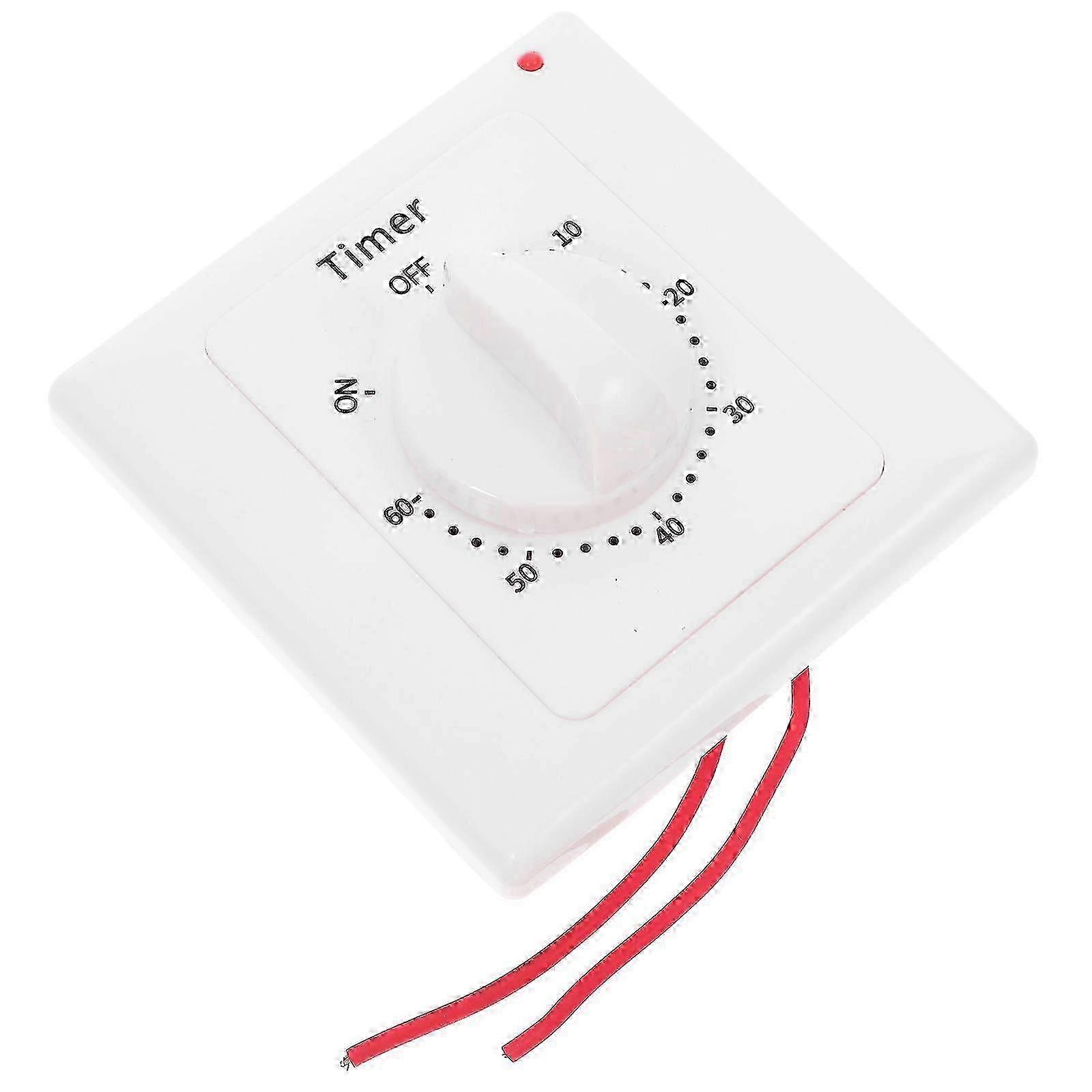 Countdown Power Off Switch Time Control Switch for Lights and Fans Smart Timer Function Included 3.33.31.2in 1Pack