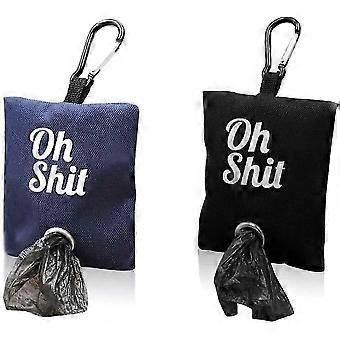 2Pcs Pet avfallsposer dispensere Bærbare Dog Poop Bag Holders Utendørs Dog avfallsposer Beholdere for turgåing, løping eller utendørs tilbehør