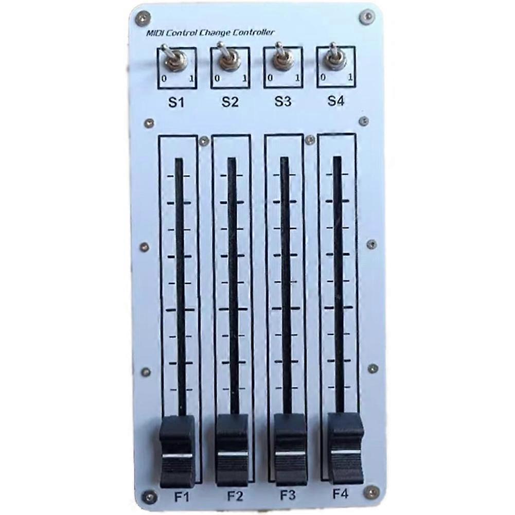 USB MIDI Controller with 4 Faders & 4 Switches, Computer Music Host Software Controller