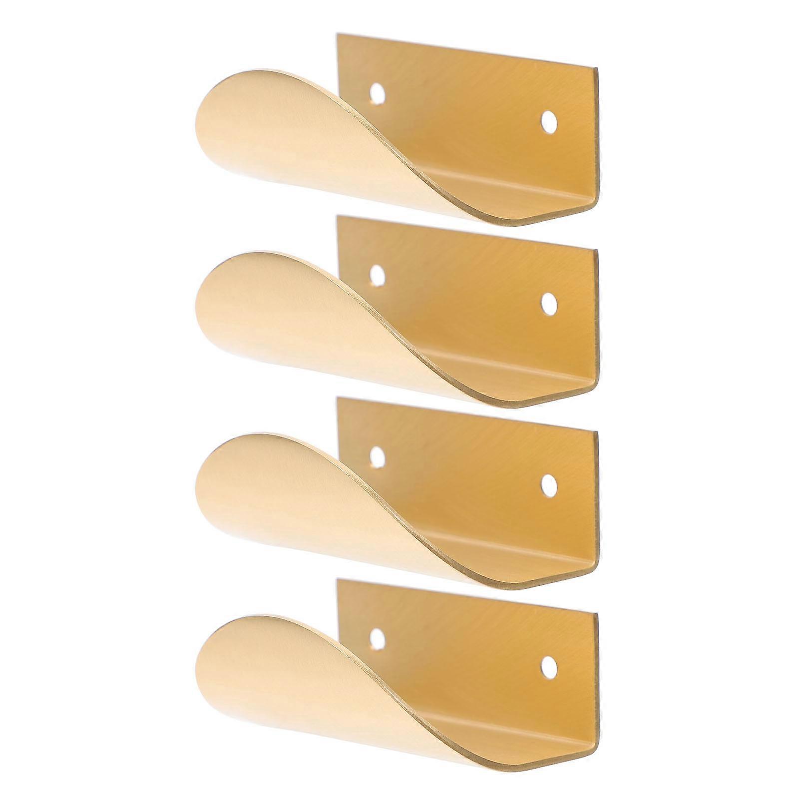 Solid Brass Cabinet Door Handle for Home 4Pcs Modern Pull Knobs with Screws