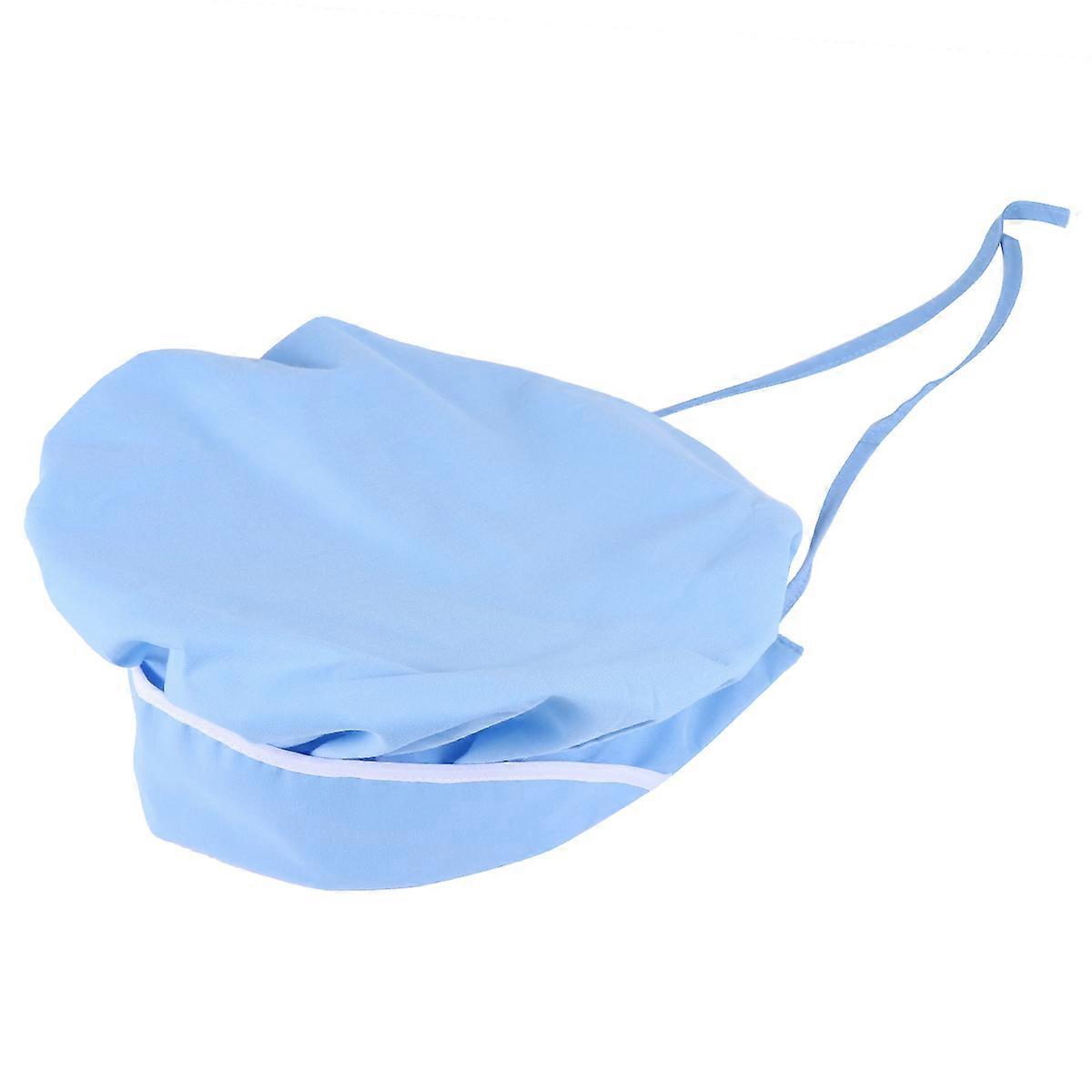 Working Cap Food Baking Hat Adjustable Chef Hat 1Pcs Light Blue