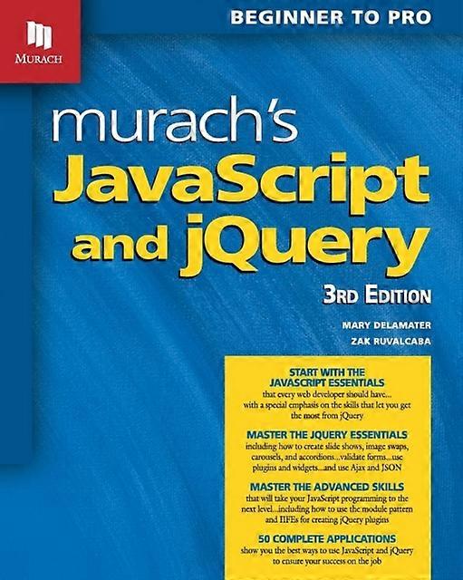Murach's Javascript And Jquery 3rd Edition - Mary Delamater - Paperback - en Book