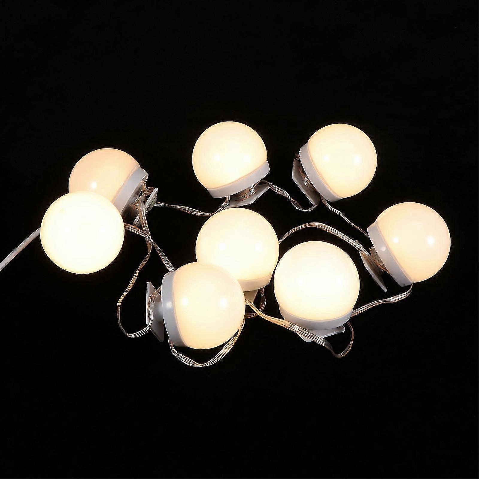 Adjustable LED Makeup Lamp Mirror Front Light for Bathroom 1Set