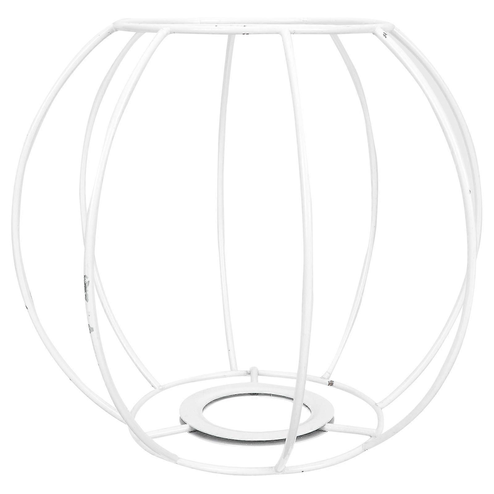 Iron DIY Lamp Bracket Round Lantern Frame for E27 Lantern Bracket