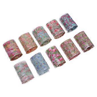 10 arkuszy modnych naklejek do manicure Pasty do zdobienia paznokci Różne naklejki do paznokci DIY Nail Art dla kobiet (TZ22)
