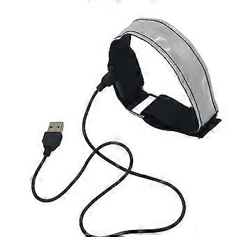 Running Light For Runners USB Rechargeable Led Armband Reflective Safety Band for Running-tfd