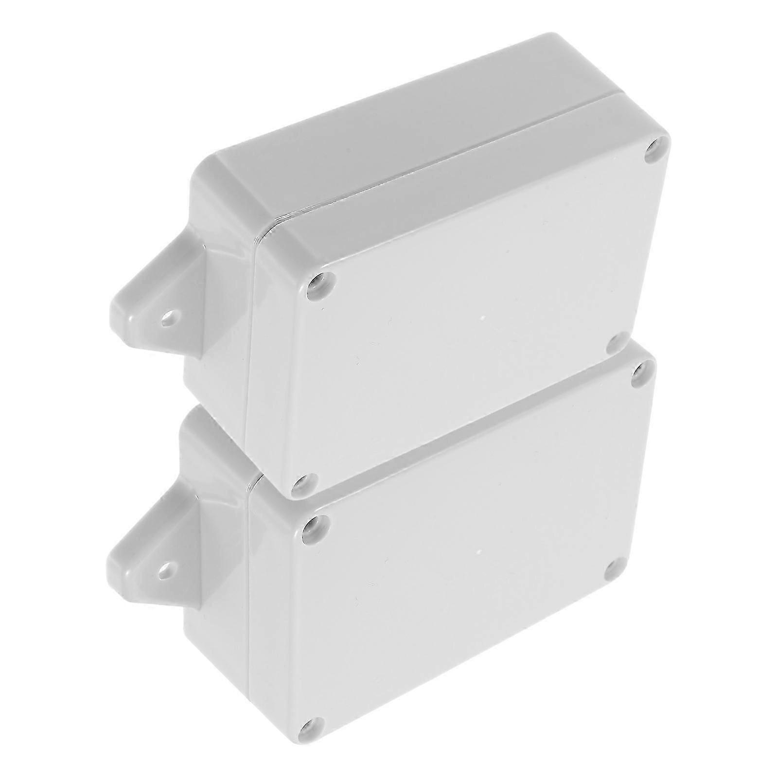 Outdoor Waterproof Electrical Box Plastic Enclosure for 2Pcs Projects