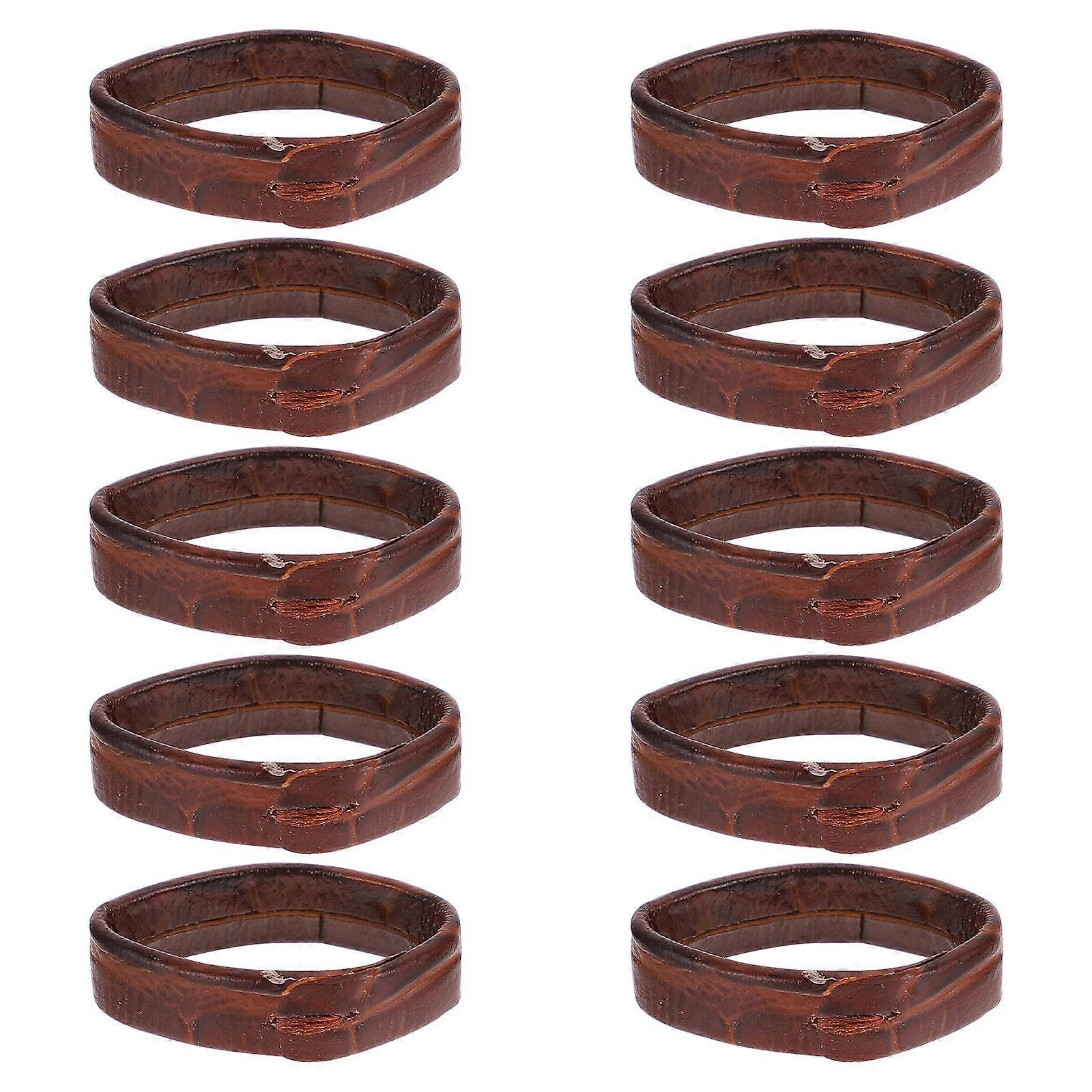 10Pcs Leather Watch Strap Loop Replacement Watchband Loop Watch Band Supple Loop