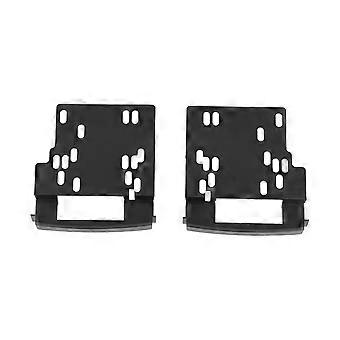 Dual-DIN-Radio-Blende Installation Armaturenbrett Navigation Rahmen Montagesatz Fit für Jeep Compass 2009 YEMAA