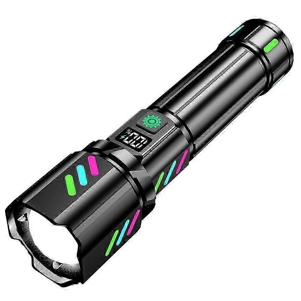Flashlight Focus Strong Light TYPE_C Rechargeable Super Bright Outdoor Long-Range Portable Multi-Function White Laser Flashlight