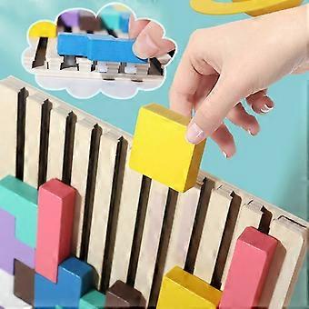 50% Off - Wooden Tetris Jigsaw Toy Tangram Puzzle Kids Iq Intellectual Educational Gift