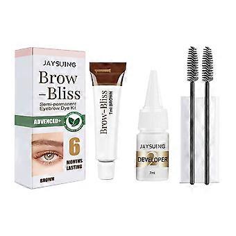 Black 2-in-1 Eyebrow and Eyelash Tint Set, Waterproof, Long-Lasting, Smudge-Proof