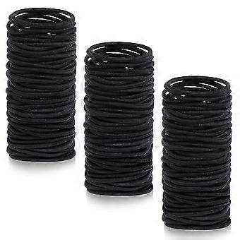 250 Pcs Preto Elásticos Pequenos Cabelos Laços Elásticos Pequenos Cabelos Bandas de Borracha Acessórios Porta-rabo de cavalo suportes de rabo de cavalo para meninas bebês homens com stra grosso