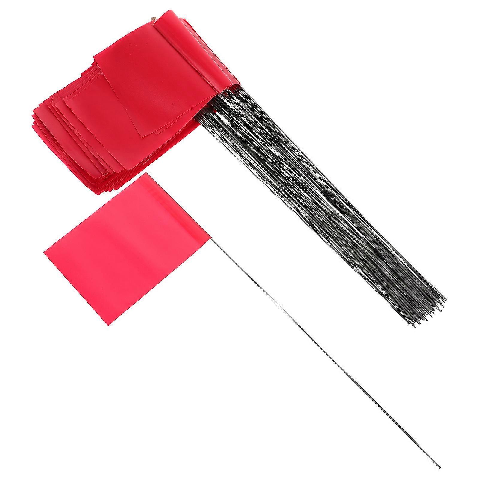 100pcs Marking Flags Garden Triangular Flags Irrigation Flags for Landscaping Marker Flags