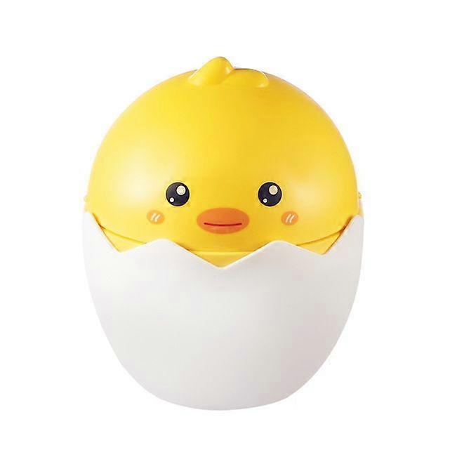Cute Chick Desktop Trash Bin, Small Waste Bin with Lid