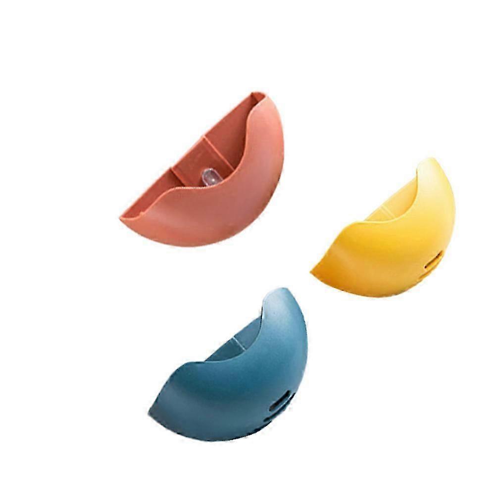 Soap Rack for Storage 3Pcs Wall Mount Draining Soap Dish Assorted Color