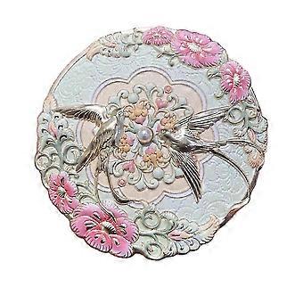 Xiaoshu Cultural And Creative Same City Xi'an Skylark Portable Girl Ancient Handheld High Appearance Makeup Mirror-