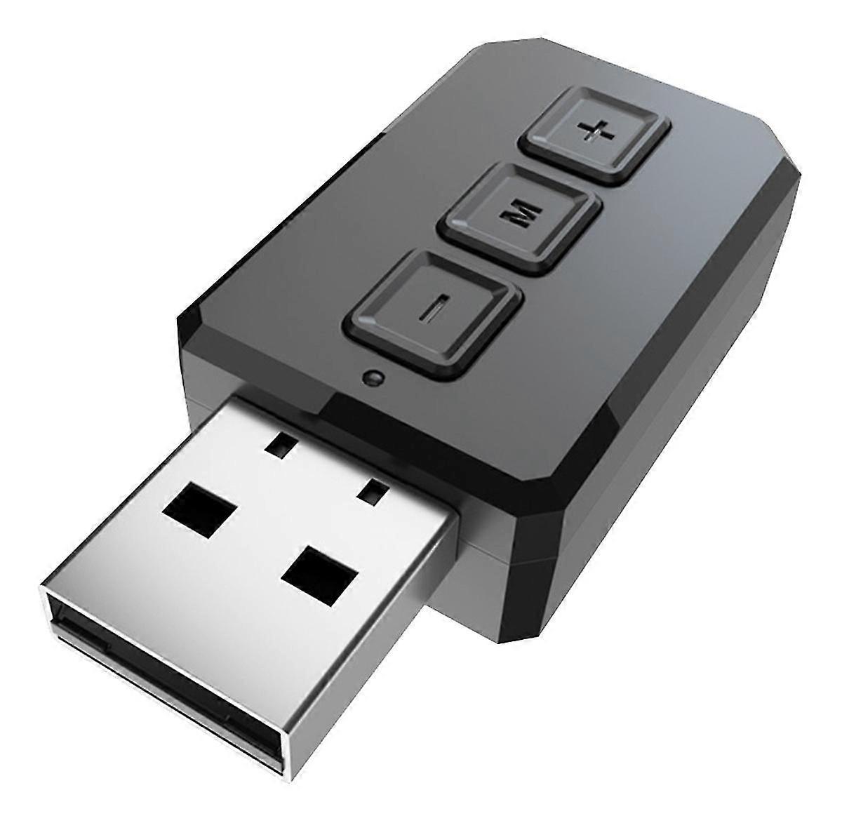 Wireless Bluetooth Receiver Audio Receiver Transmitter Bluetooth Handsfree Adapter (black)(1pcs)