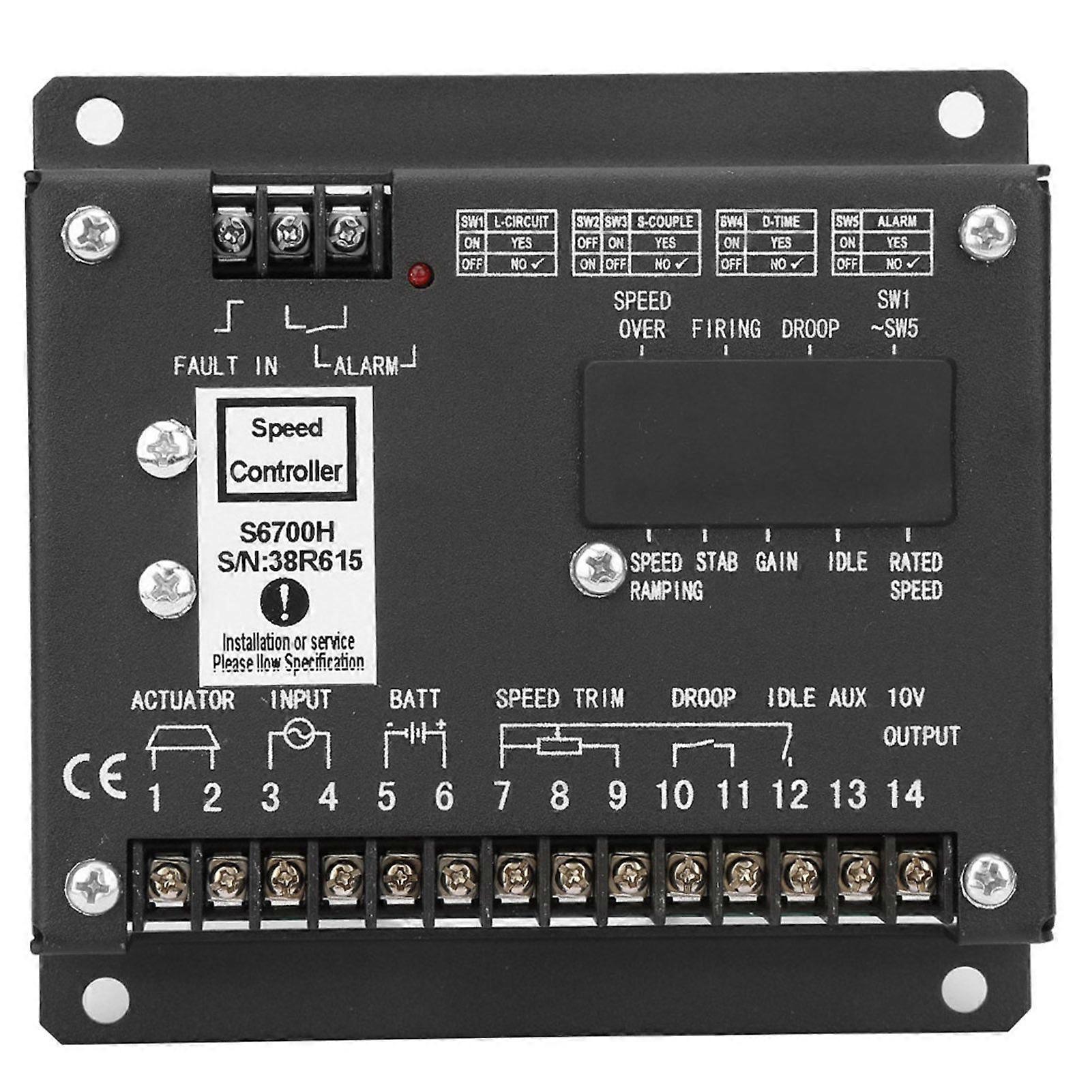 S6700H Speed Controller Electronic Generator Control Panel Parts for Cummins Generator