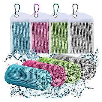 4 Pack Cooling Towels, Breathable Gym Towels Cooling Towels For Neck And Face For Gym Yoga, Camping, Fitness, Running