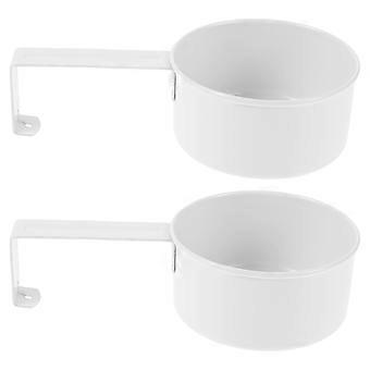 2pcs Metal Measuring Scoop - Spoon For Laundry Powder Rice Pet Dog And Cat Food Dry Goods - Flour Detergent Portion Spoon With Handle